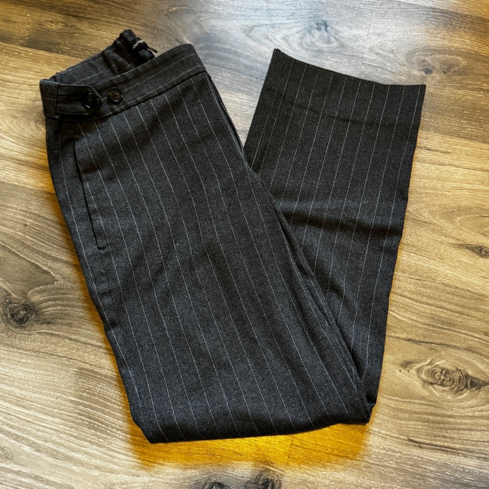 Banana Republic Charcoal Pinstripe Pants